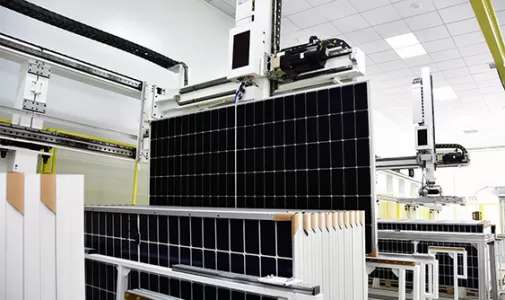 Photovoltaic products in production